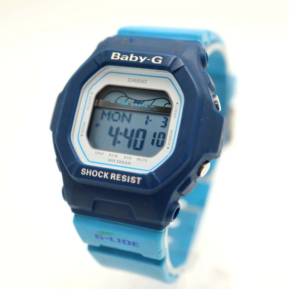CASIO Baby G Shock Blue G-LIDE 40mm Digital Watch BLX-5600 w New Battery